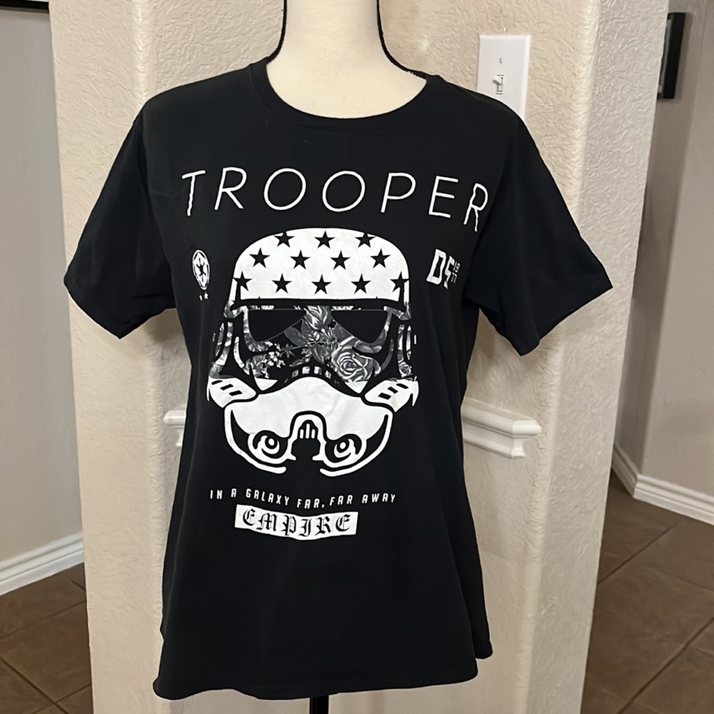 Star Wars, Storm Trooper black & white graphic T-shirt Size L